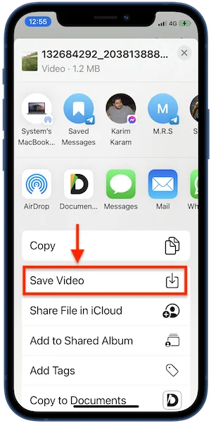 download instagram video iphone step 02