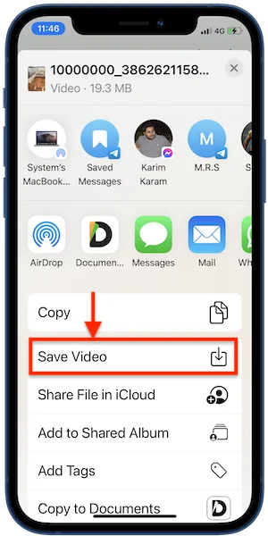 download instagram video iphone step 02