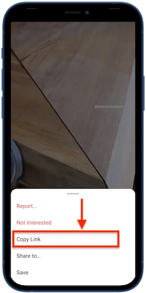 download instagram IGTV video android step 02