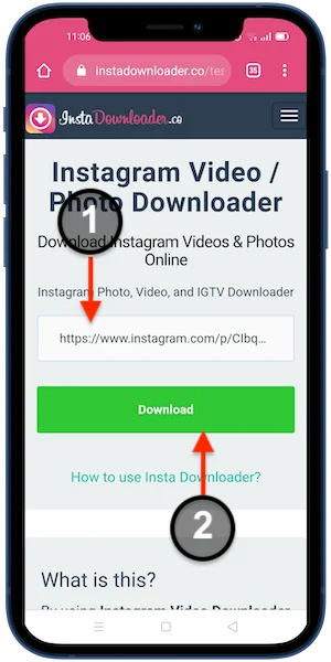 download instagram Reels video android step 03