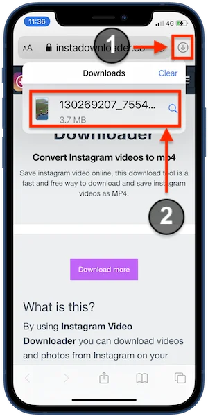 download instagram video iphone step 01