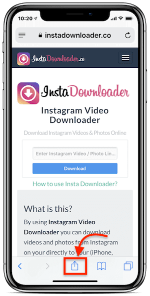 download video from instagram to iphone